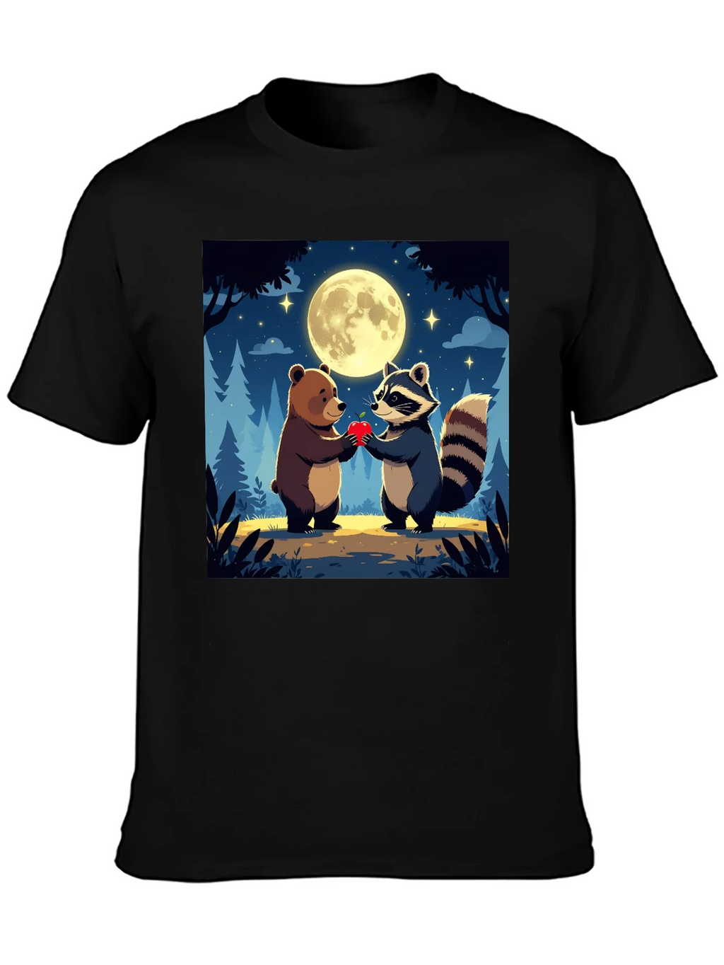 Bear & Raccoon Love T-Shirt product image 3