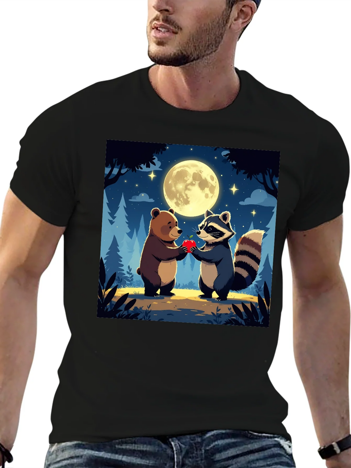 Bear & Raccoon Love T-Shirt product image 6