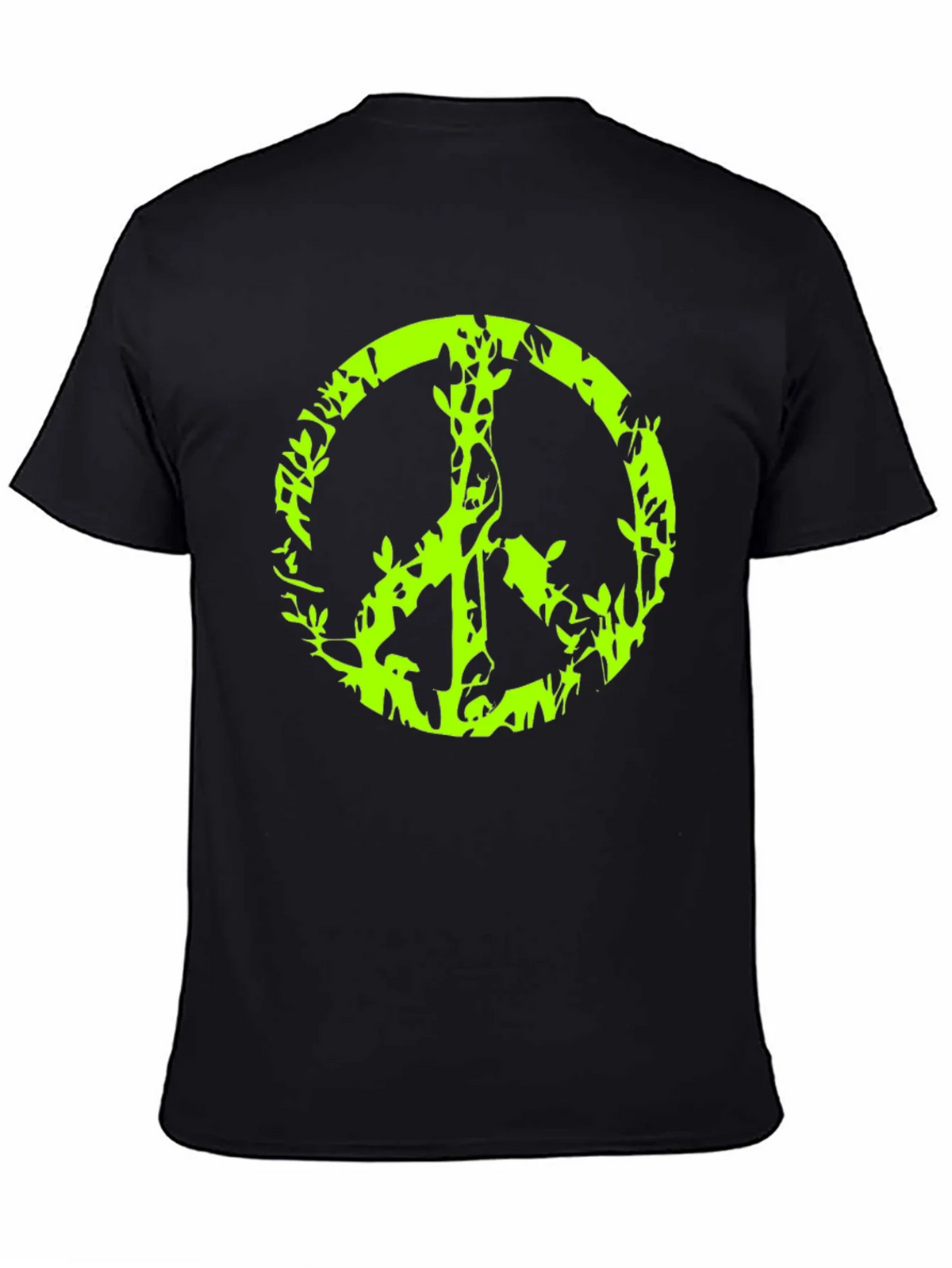Peace Sign Graphic Black T-Shirt product image 4