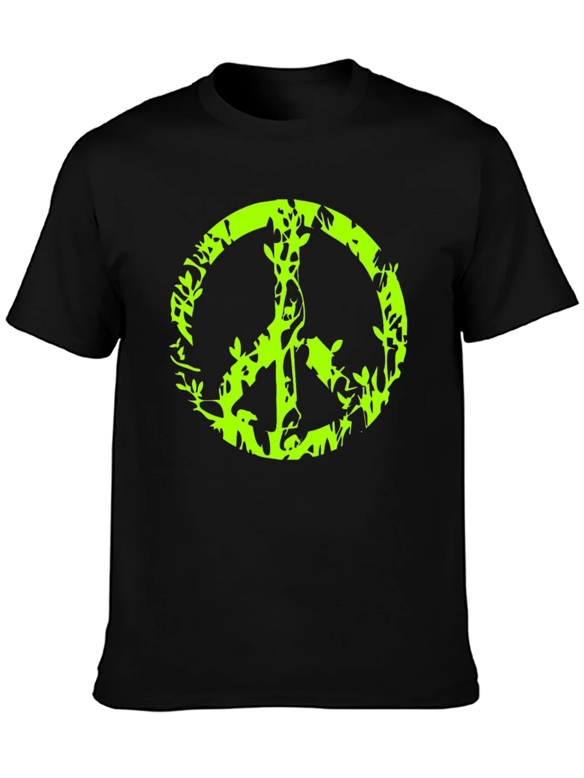 Peace Sign Graphic Black T-Shirt product image 3