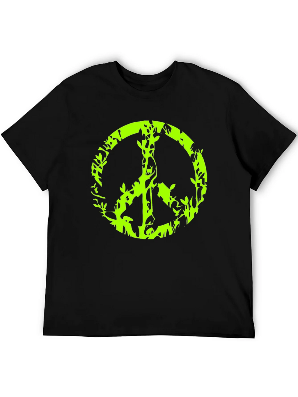 Peace Sign Graphic Black T-Shirt product image 5