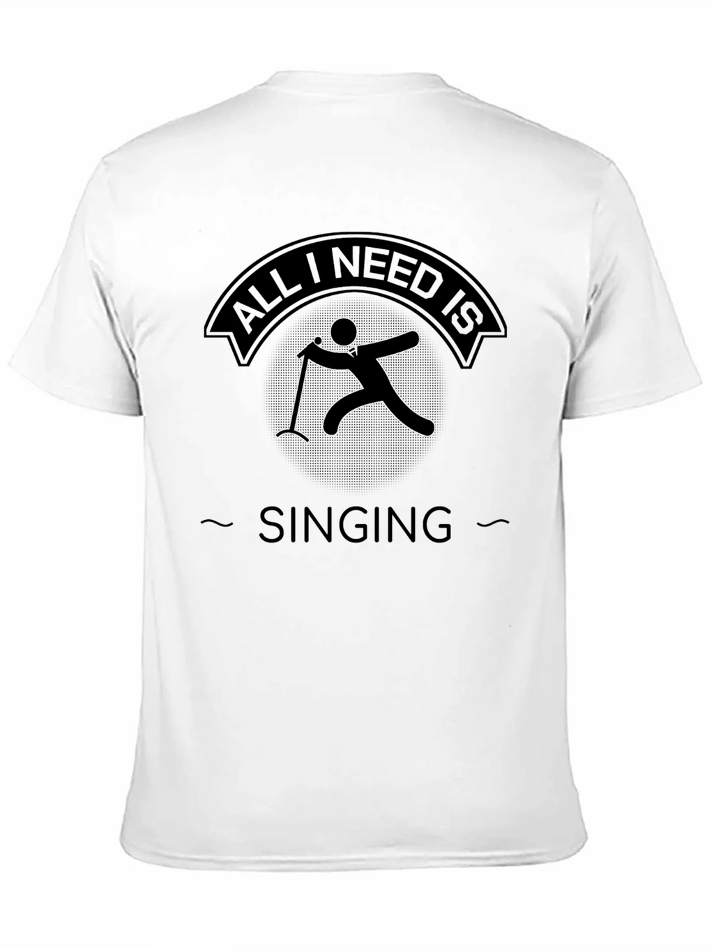 All I Need Is Singing - Black Graphic Tee product image 9