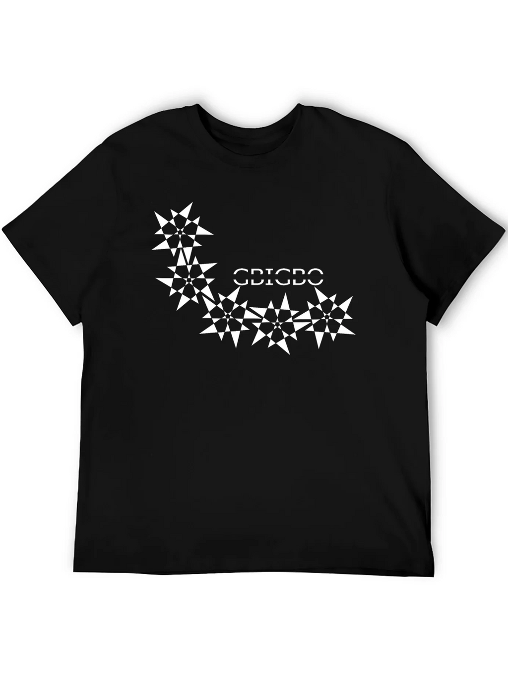 Geometric Starburst Black T-Shirt product image 5
