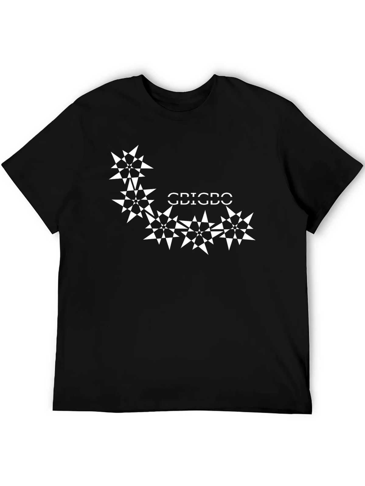Geometric Starburst Black T-Shirt product image 5