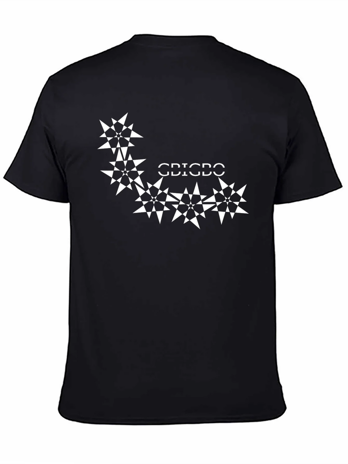 Geometric Starburst Black T-Shirt product image 4
