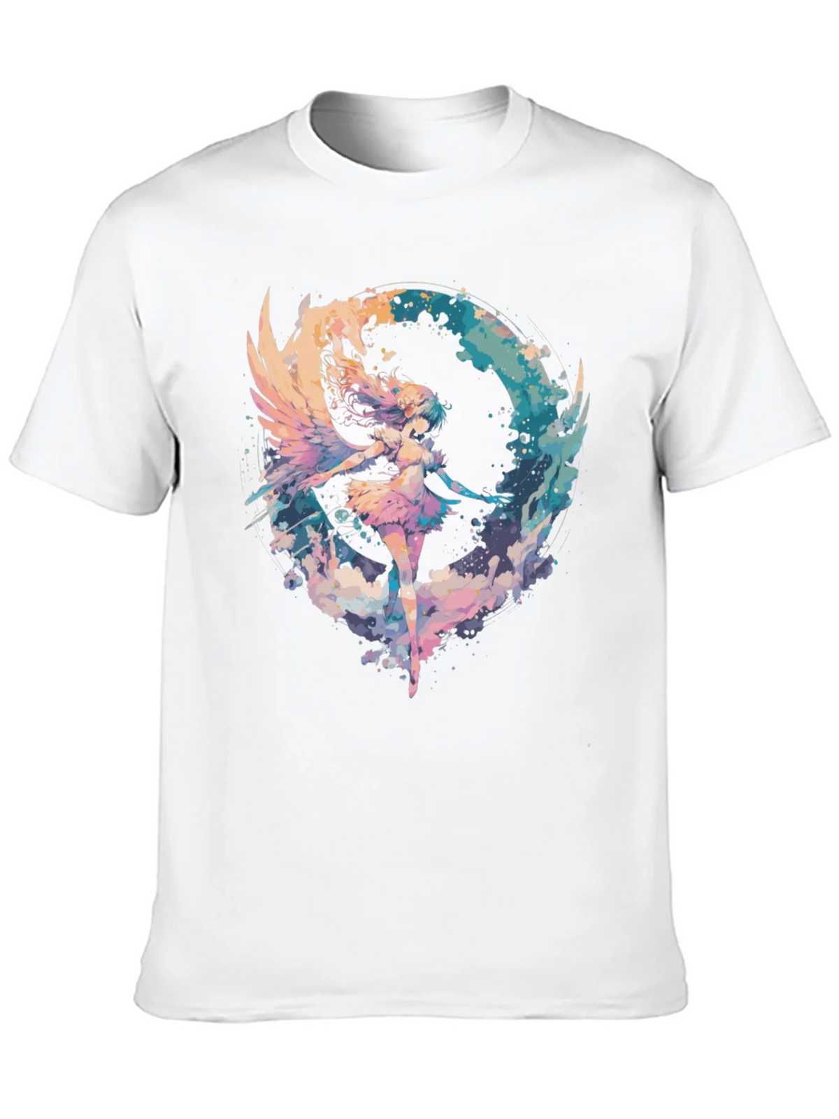 Angel Wings Graphic Tee - Stylish Black T-Shirt product image 2