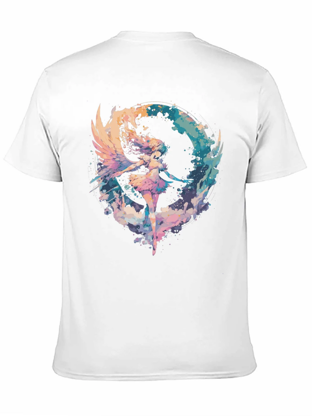 Angel Wings Graphic Tee - Stylish Black T-Shirt product image 3