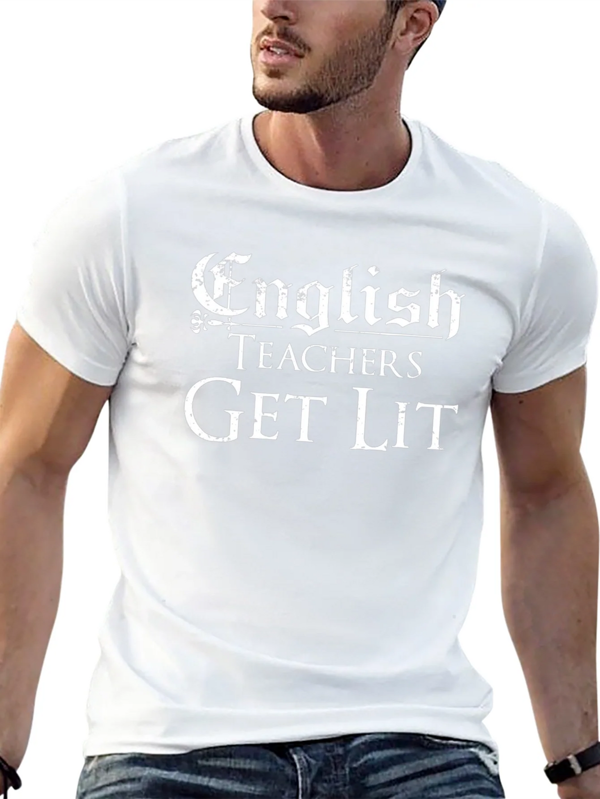 English Teachers Get Lit Black T-Shirt product image 12