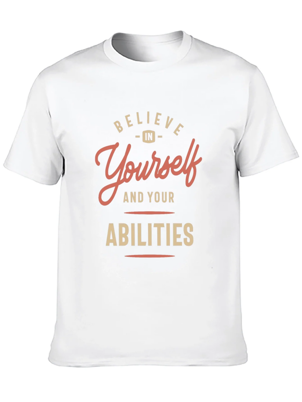 Believe in Yourself Black Graphic T-Shirt product image 8
