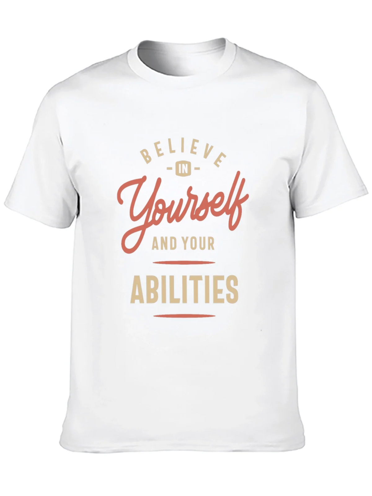 Believe in Yourself Black Graphic T-Shirt product image 8