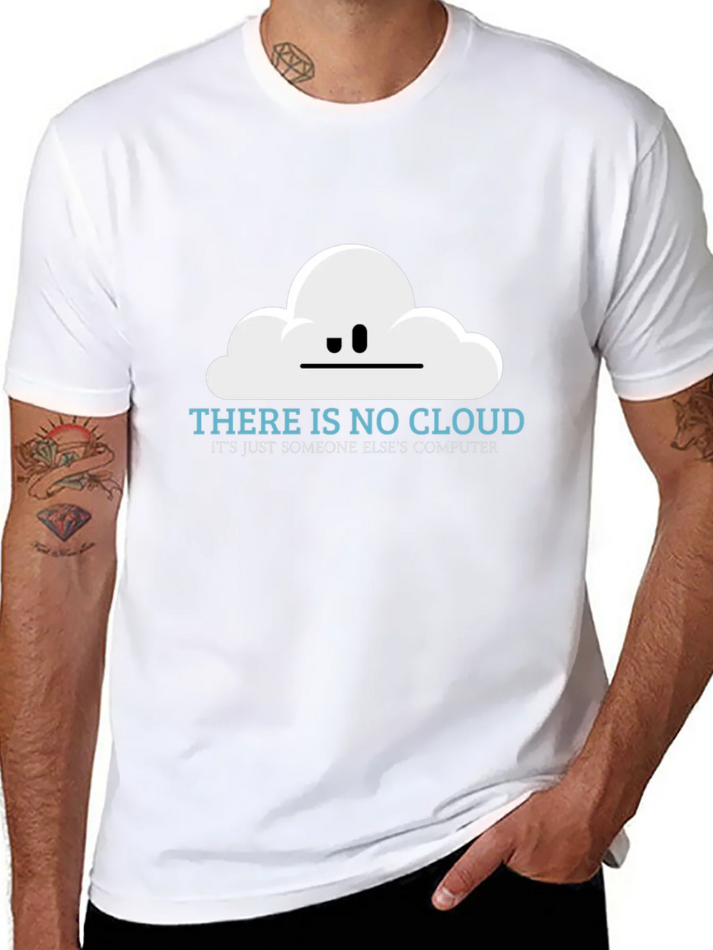 There is No Cloud Funny Techie T-Shirt product image 7