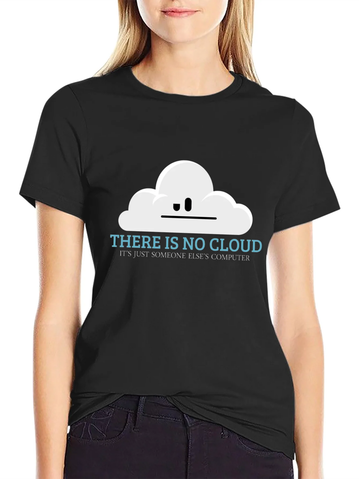 There is No Cloud Funny Techie T-Shirt product image 2