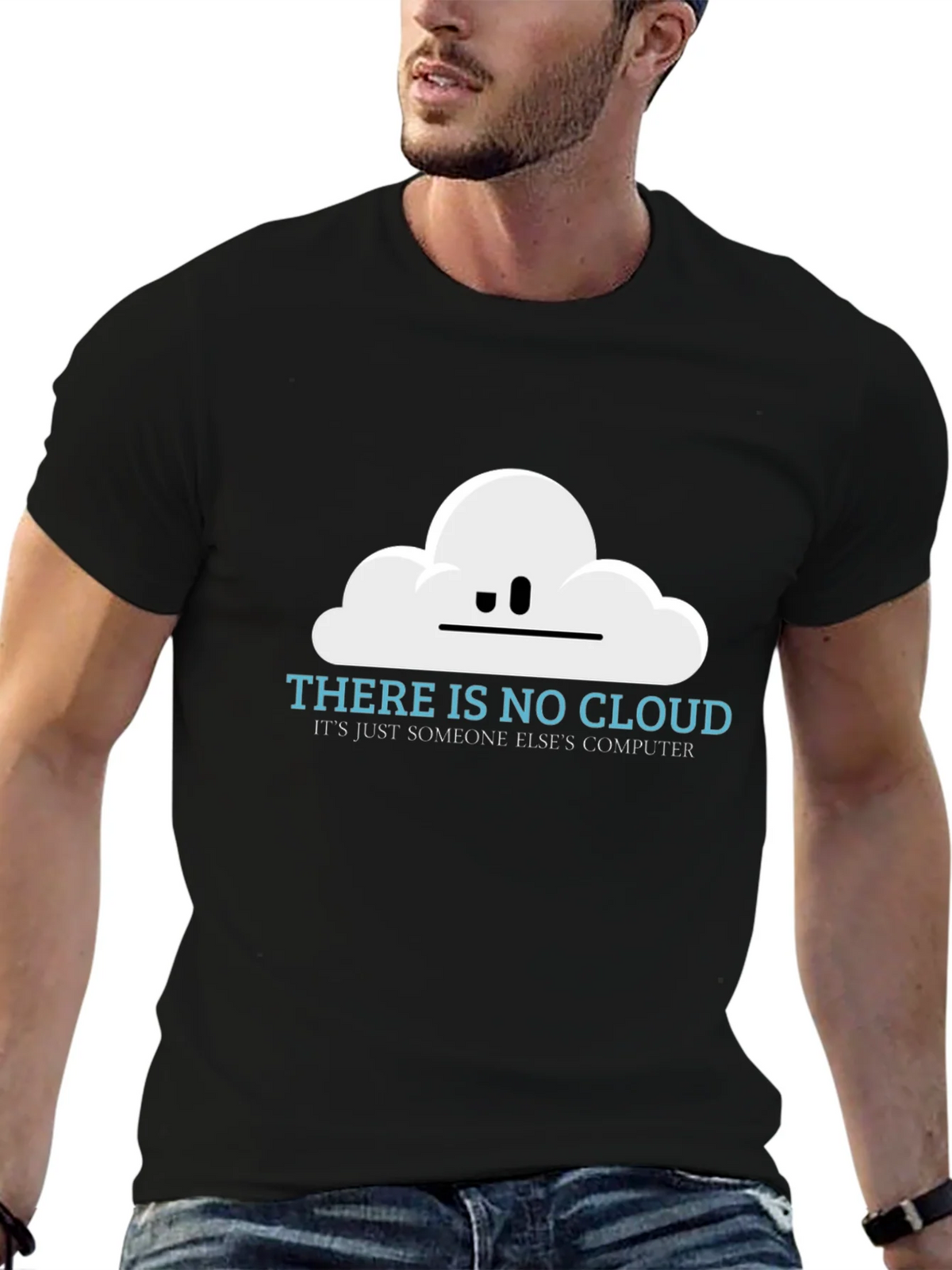 There is No Cloud Funny Techie T-Shirt product image 6