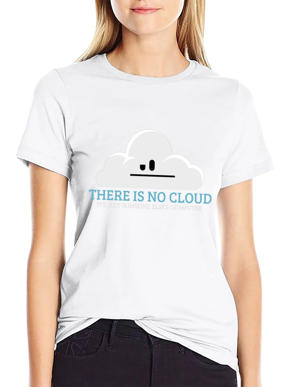 There is No Cloud Funny Techie T-Shirt product image 8