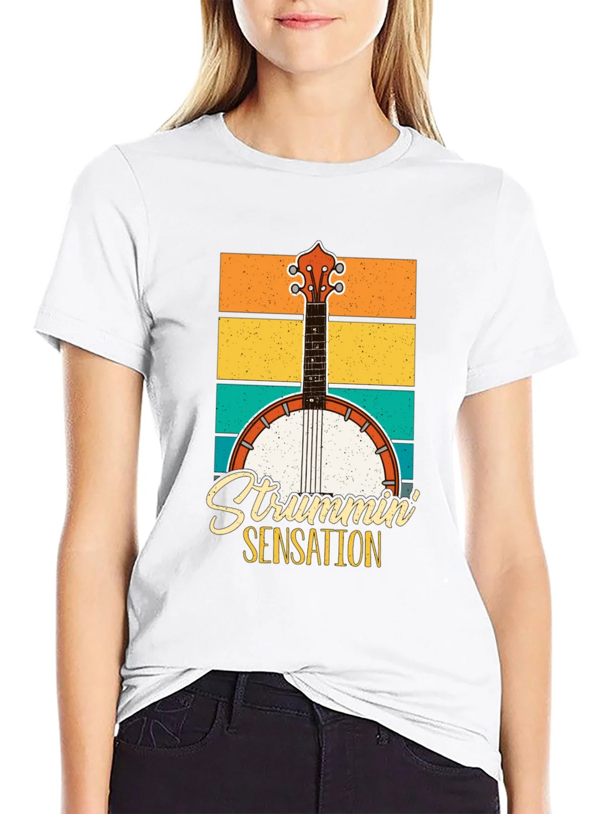 Strummin Sensation Retro Graphic Tee product image 3