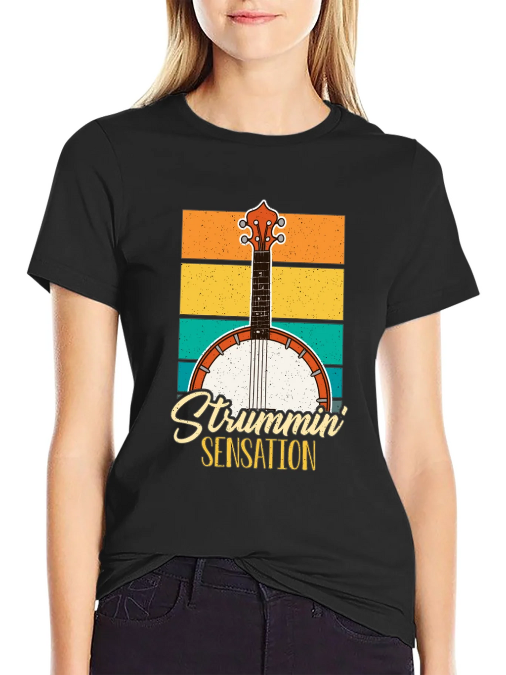Strummin Sensation Retro Graphic Tee product image 1