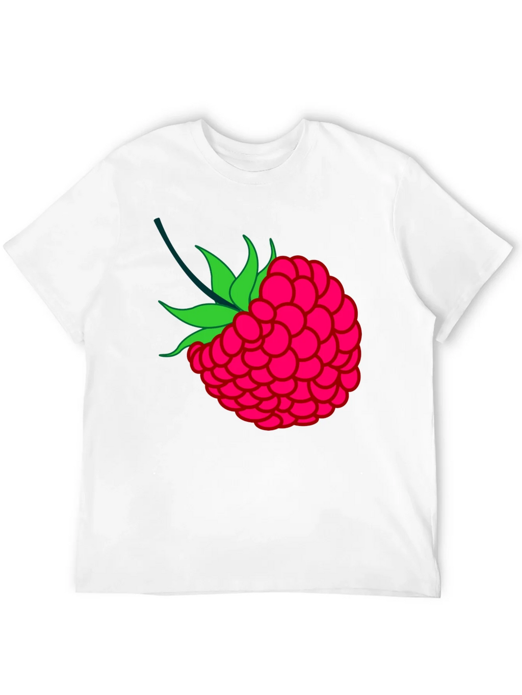 Raspberry Graphic Black T-Shirt product image 11