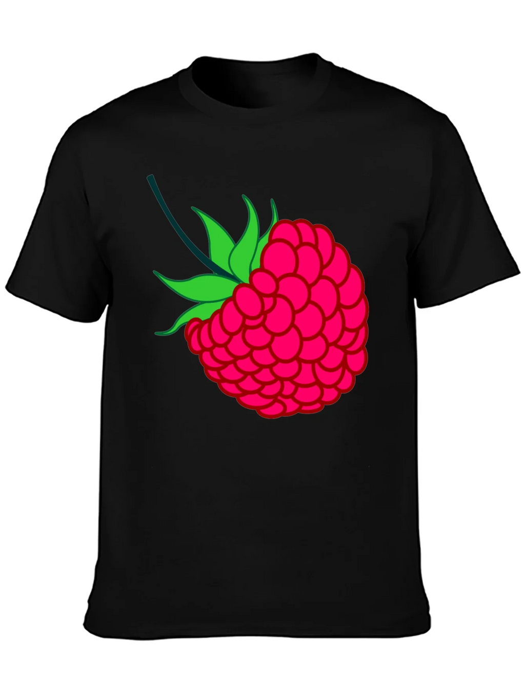 Raspberry Graphic Black T-Shirt product image 3