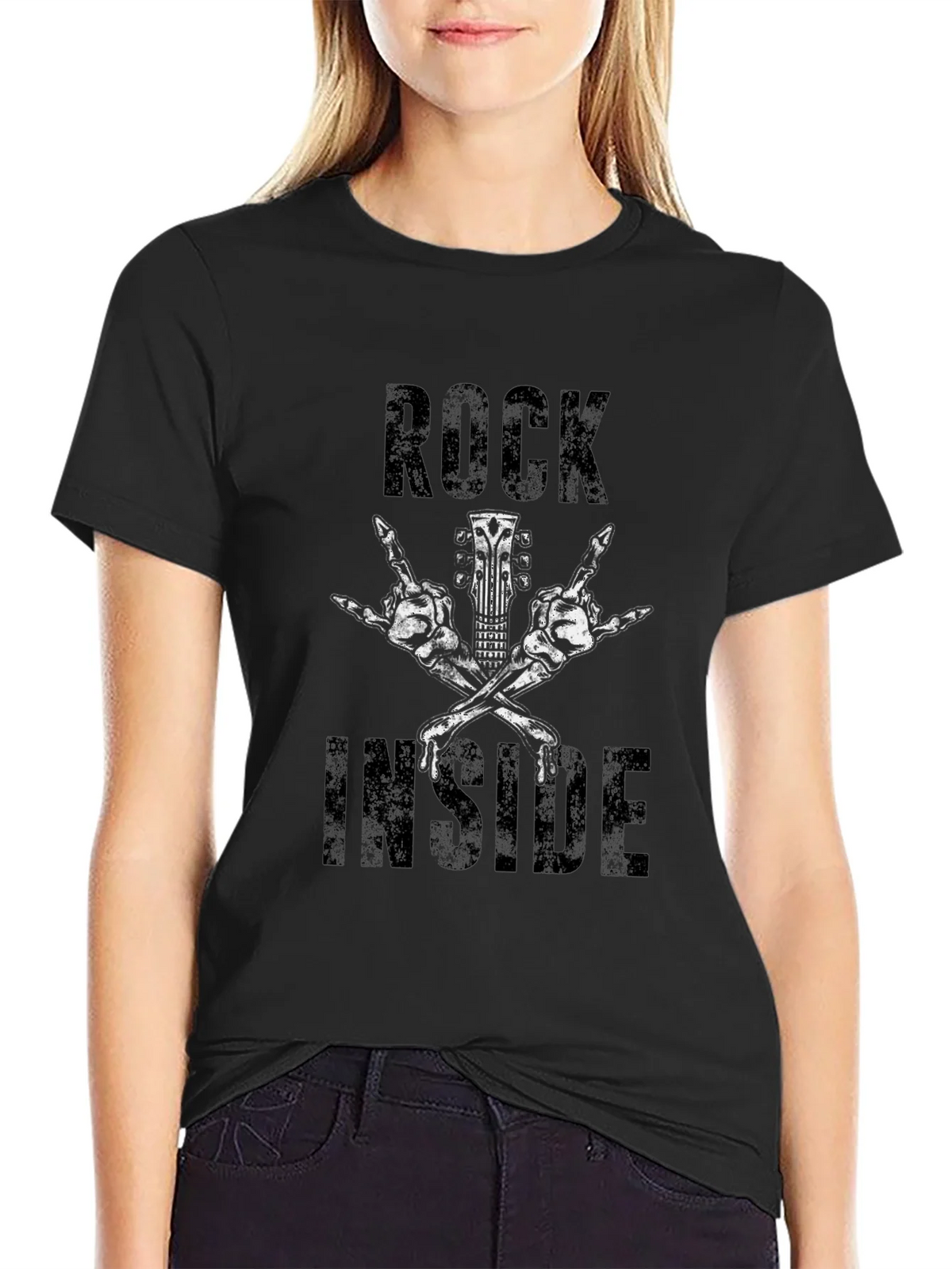 Rock Inside Graphic Tee - Black product image 2