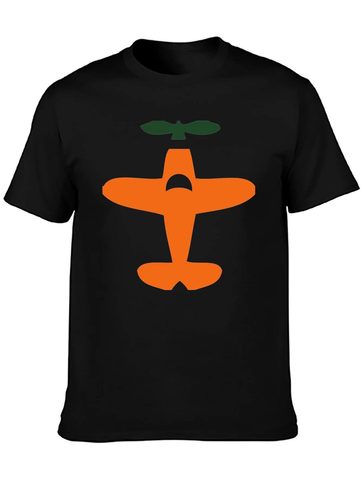 Airplane Graphic Tee - Black Cotton T-Shirt product image 3