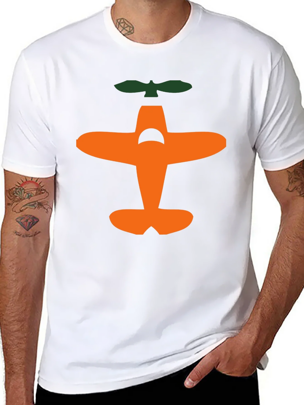 Airplane Graphic Tee - Black Cotton T-Shirt product image 7