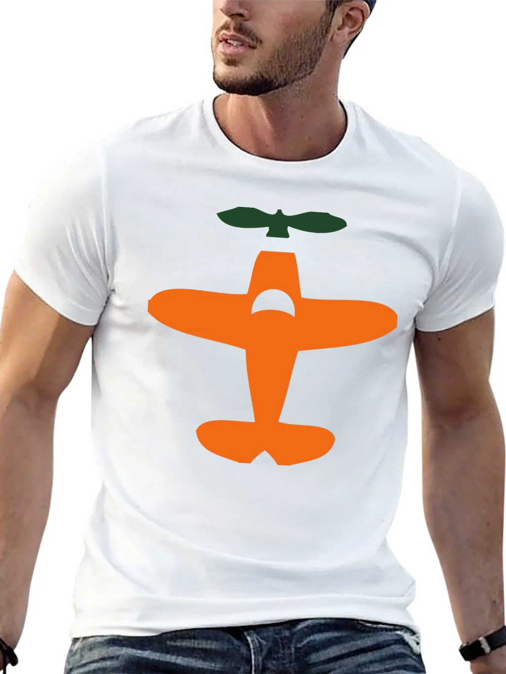 Airplane Graphic Tee - Black Cotton T-Shirt product image 12