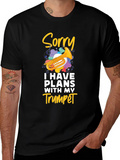 Sorry Trumpet Player Black T-Shirt product image 1