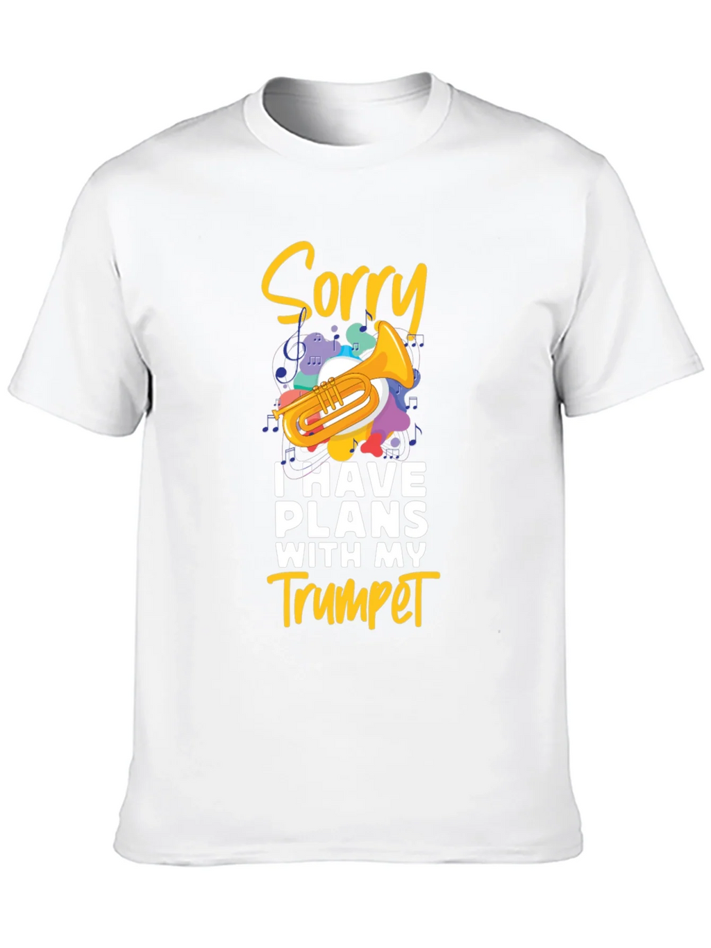 Sorry Trumpet Player Black T-Shirt product image 9