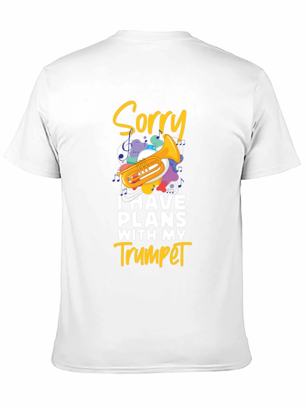 Sorry Trumpet Player Black T-Shirt product image 10