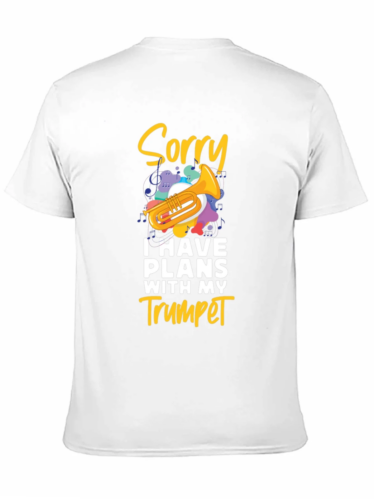Sorry Trumpet Player Black T-Shirt product image 10