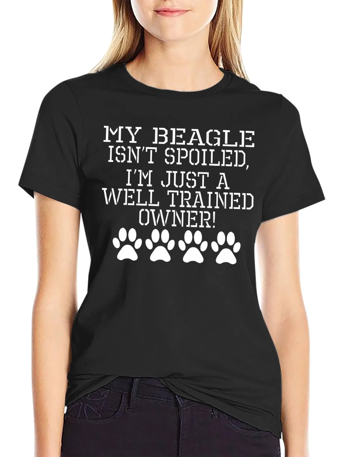 Funny Beagle Owner T-Shirt - Well Trained product image 2