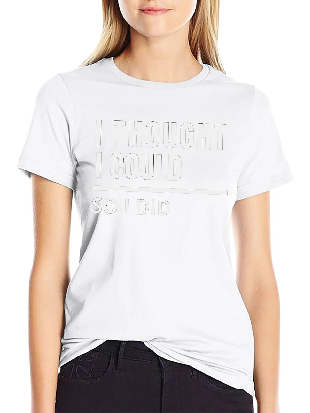 Motivational I Thought I Could Black T-Shirt product image 8