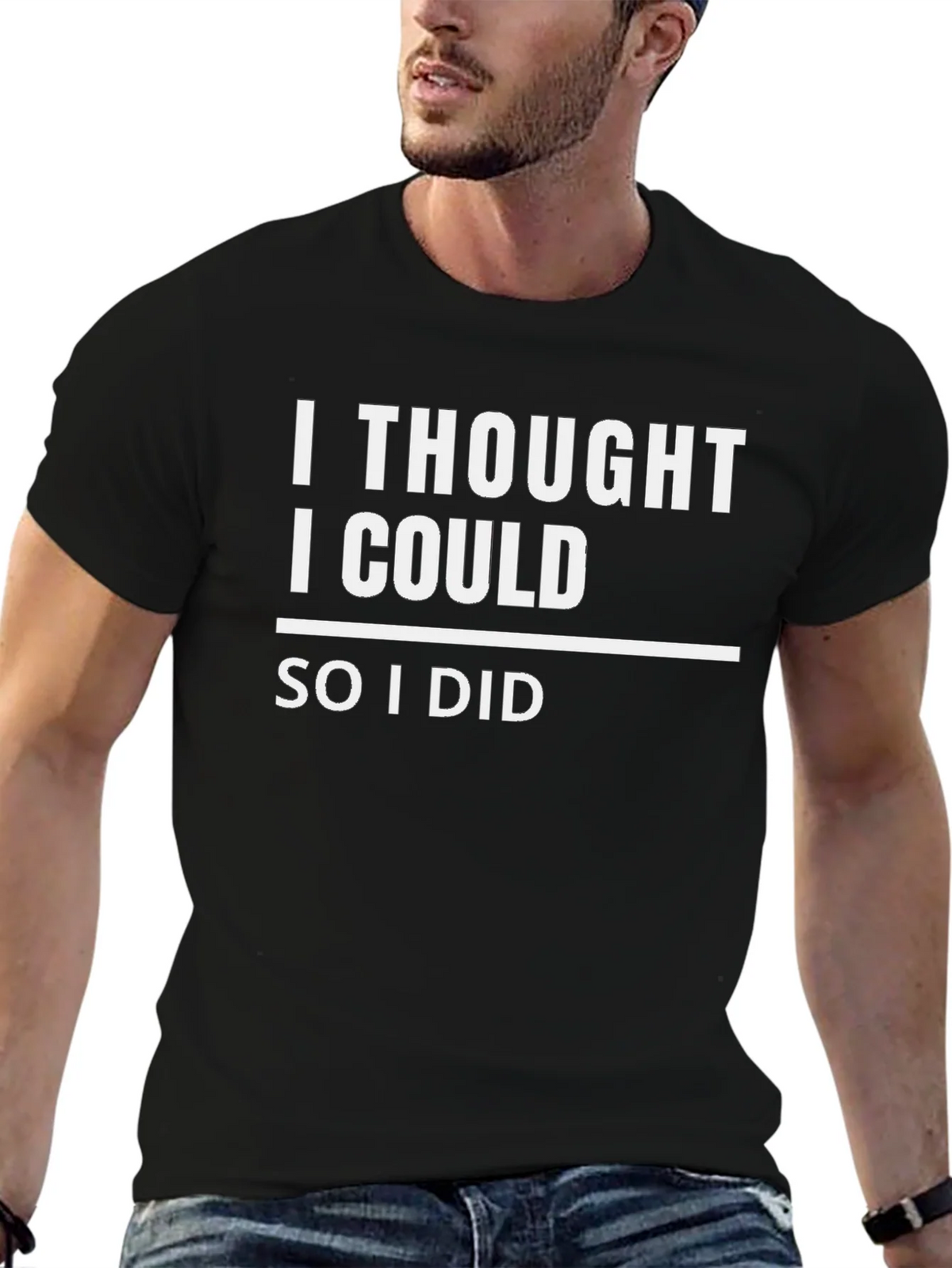Motivational I Thought I Could Black T-Shirt product image 6