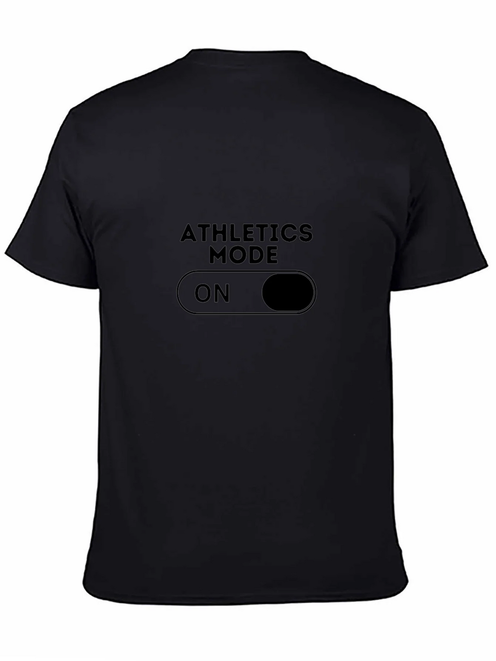 Athletics Mode On Black T-Shirt product image 4