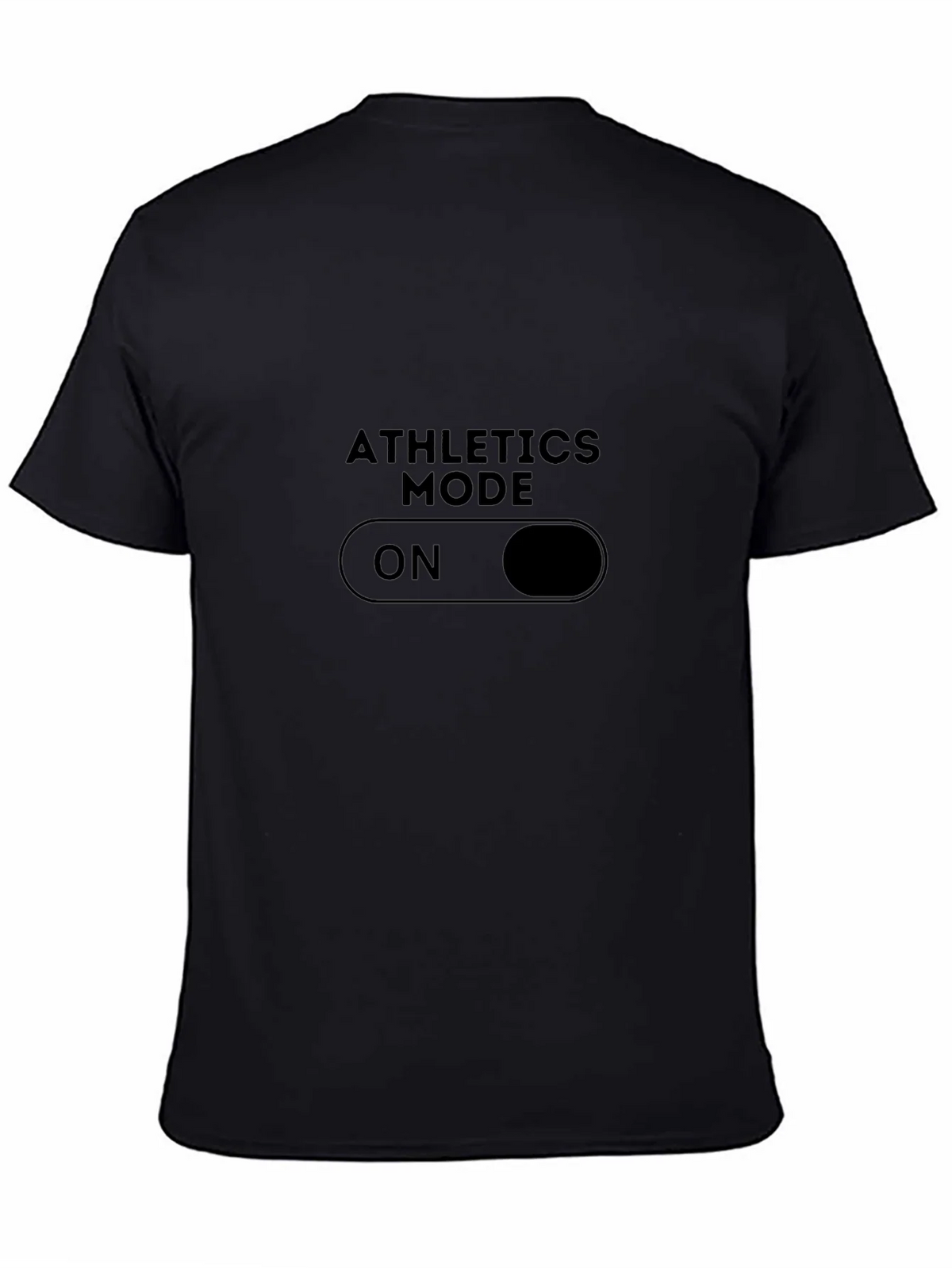 Athletics Mode On Black T-Shirt product image 4