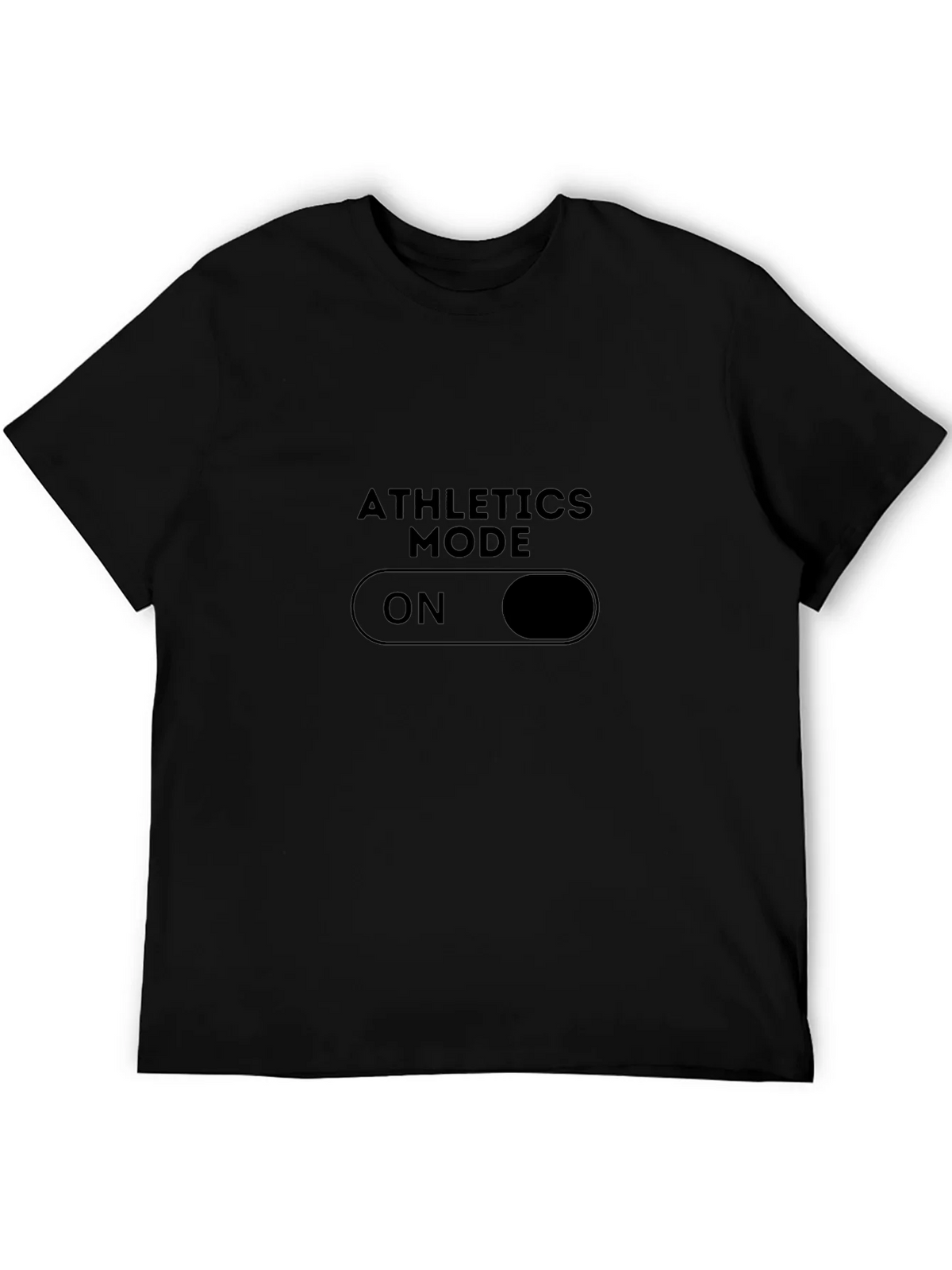 Athletics Mode On Black T-Shirt product image 5