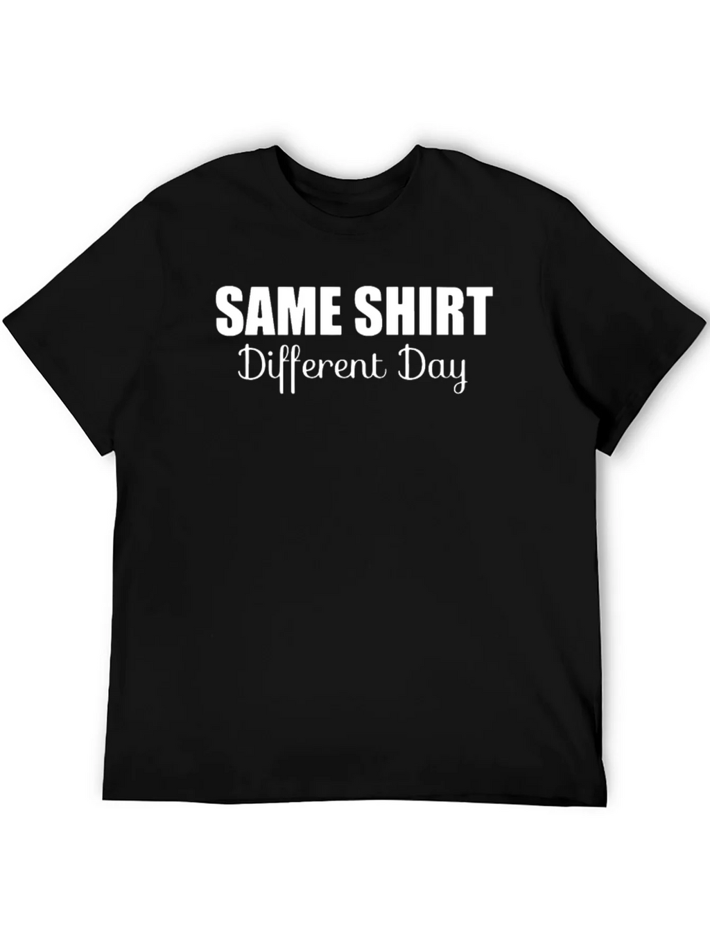 Same Shirt Different Day Graphic Tee - Black product image 5