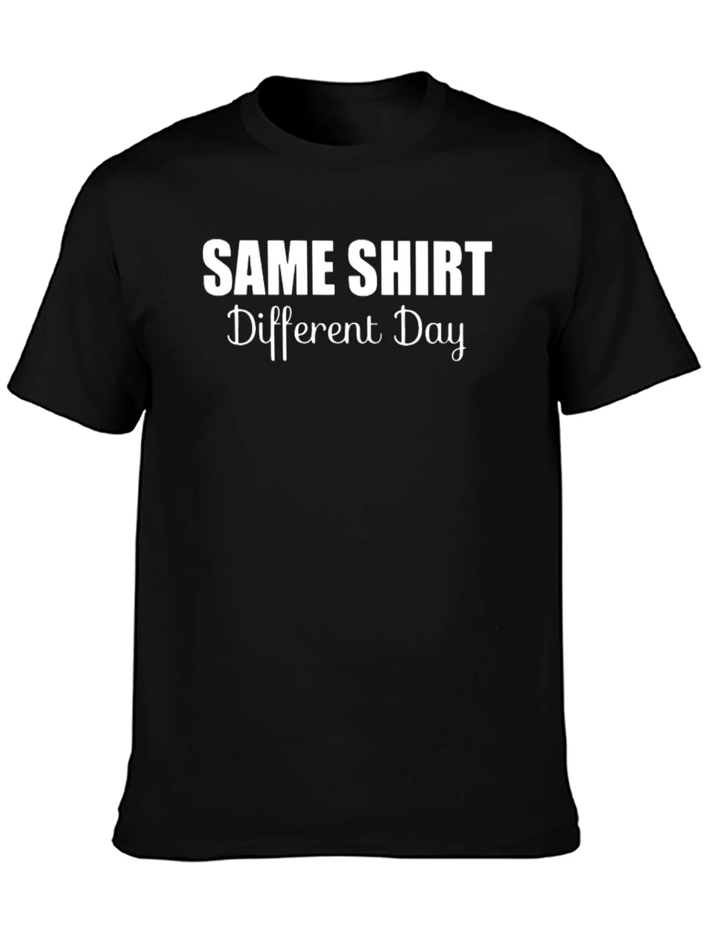 Same Shirt Different Day Graphic Tee - Black product image 3