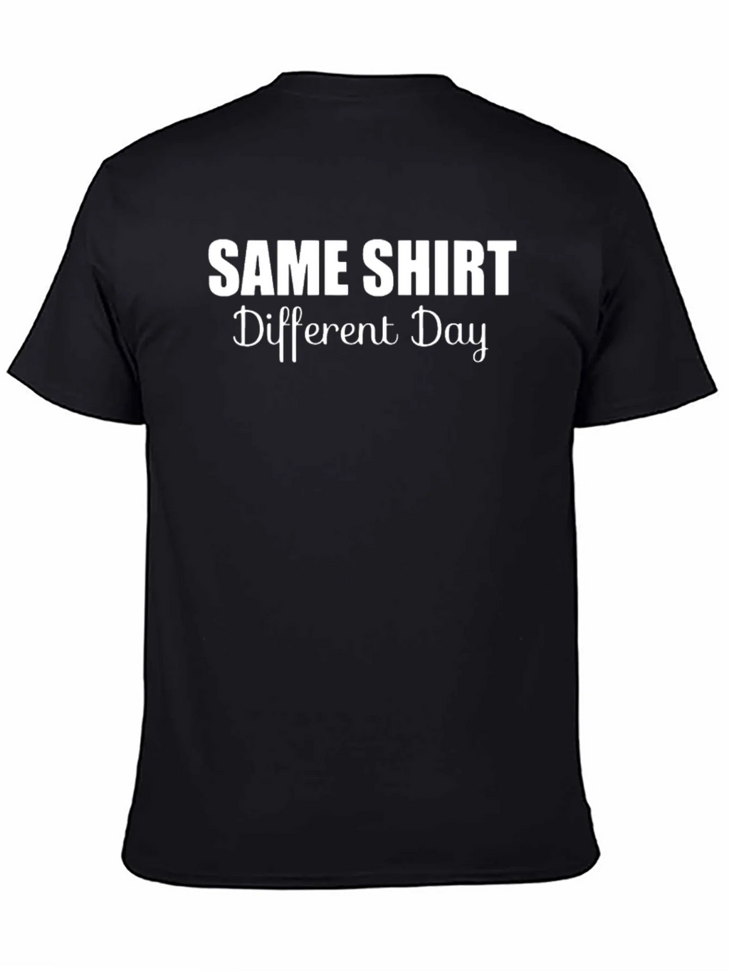 Same Shirt Different Day Graphic Tee - Black product image 4