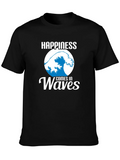 Happiness Comes in Waves Graphic Tee product image 1