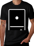Domino Double Blank T-Shirt - Unique Graphic Tee product image 1