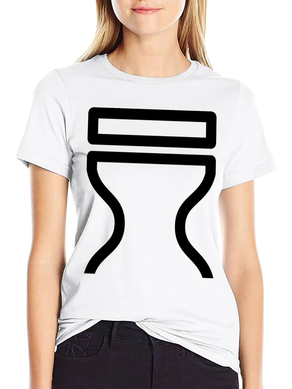 Modern Minimalist Graphic Tee - Black product image 6