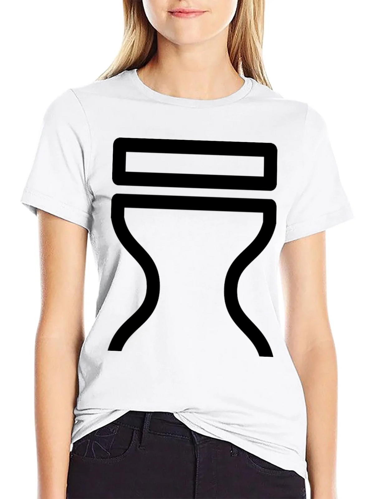 Modern Minimalist Graphic Tee - Black product image 6