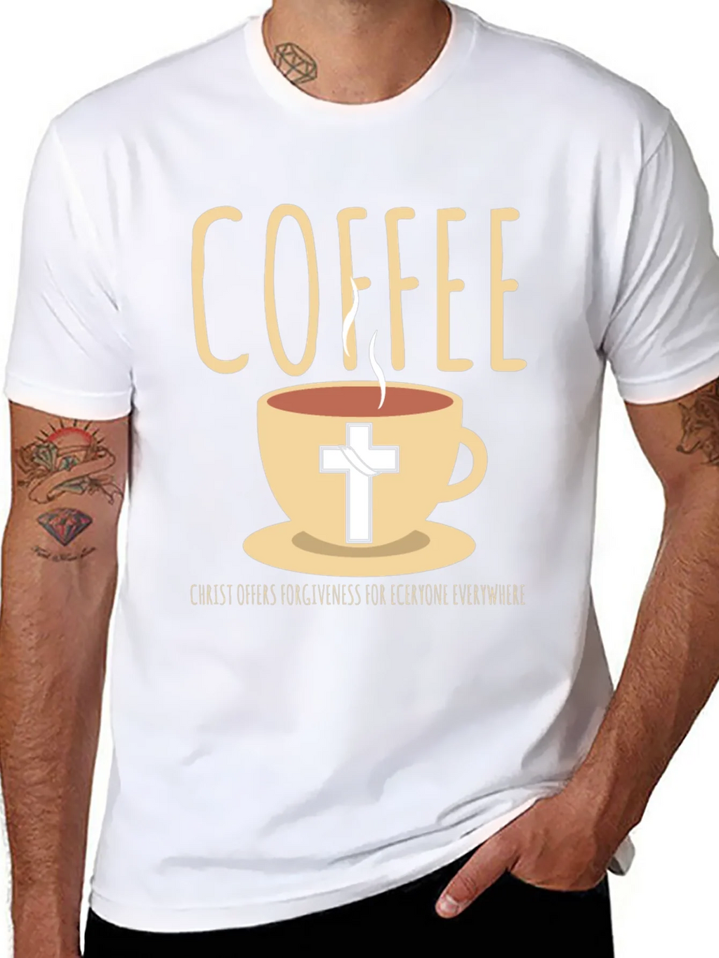 Coffee and Christ Graphic T-Shirt product image 7