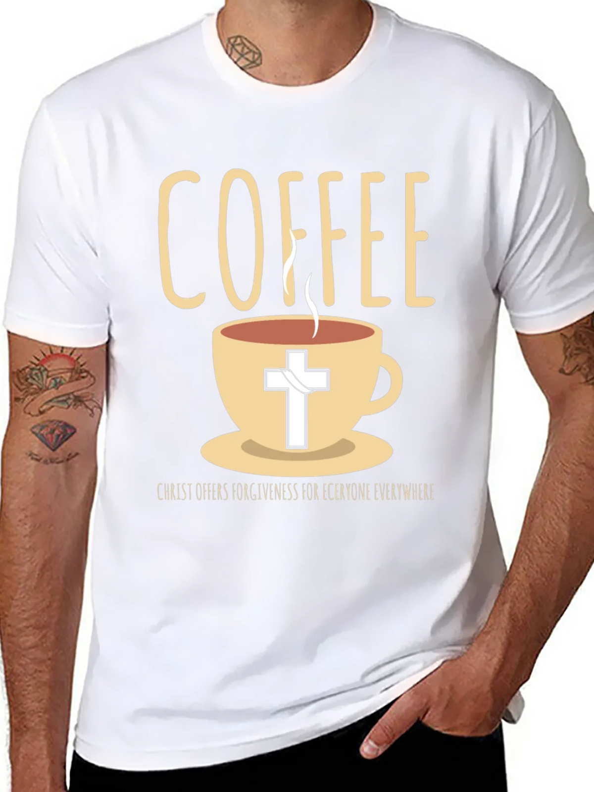 Coffee and Christ Graphic T-Shirt product image 7