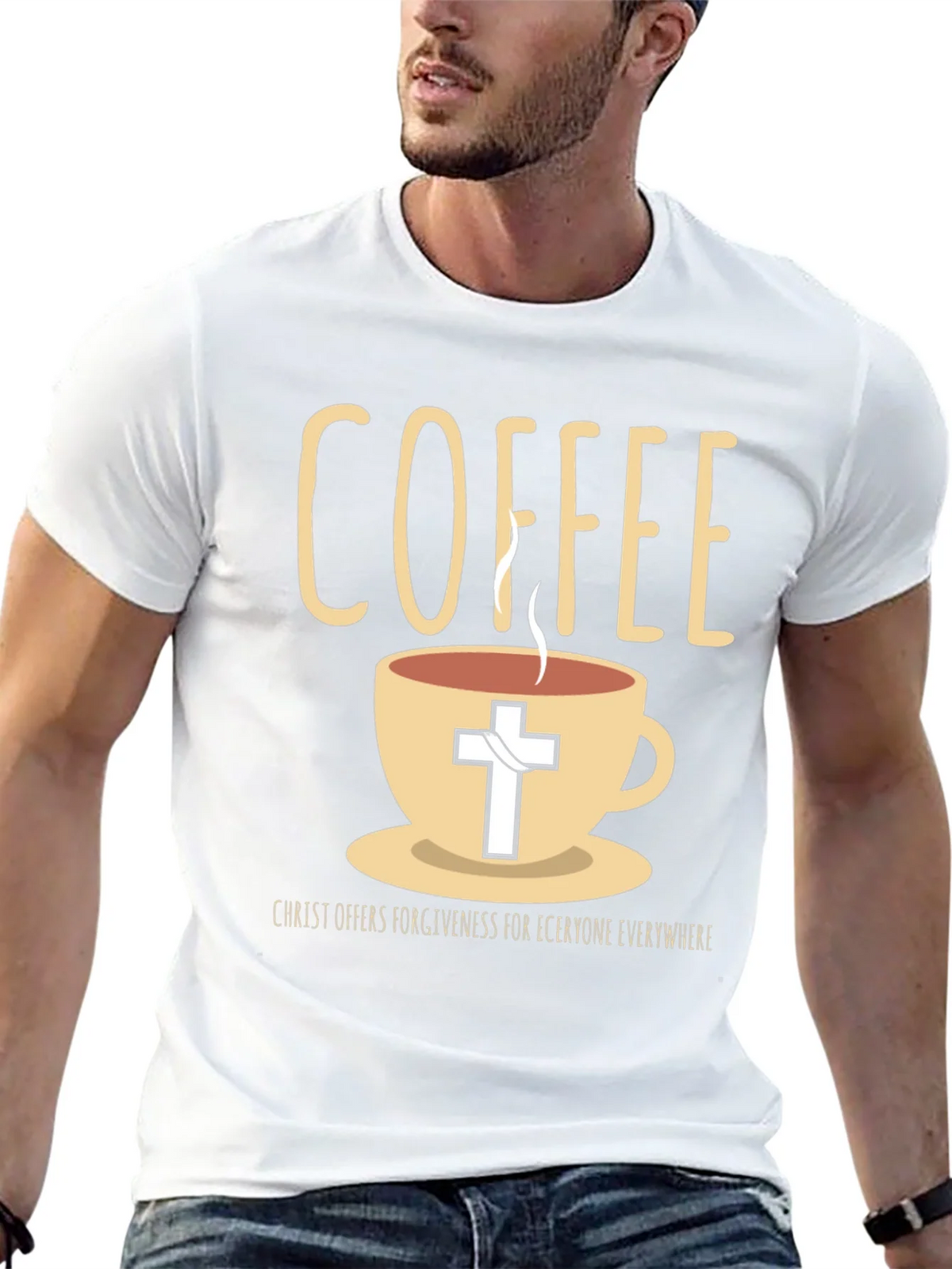 Coffee and Christ Graphic T-Shirt product image 12