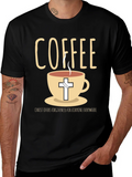 Coffee and Christ Graphic T-Shirt product image 1