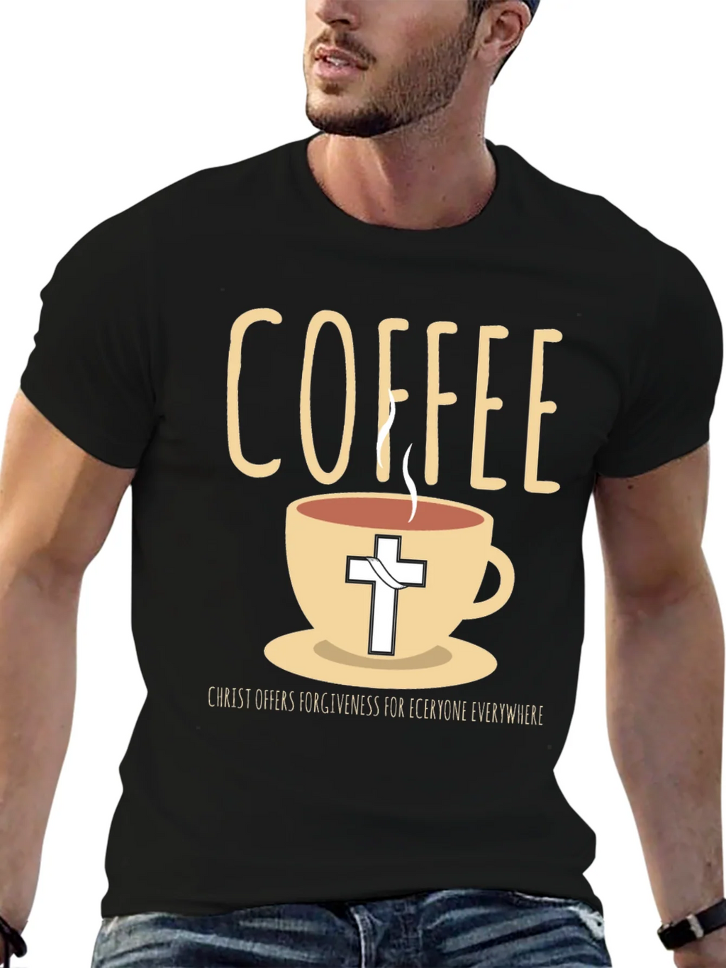 Coffee and Christ Graphic T-Shirt product image 6
