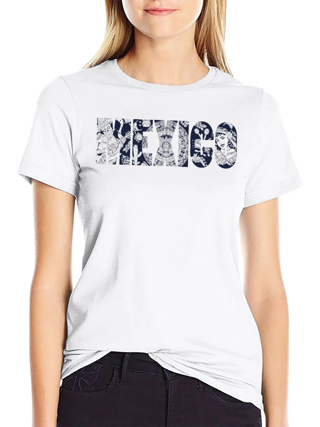 Black Graphic T-Shirt - Mexico Design product image 6