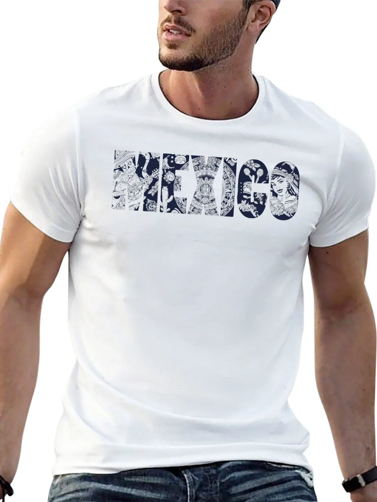 Black Graphic T-Shirt - Mexico Design product image 8